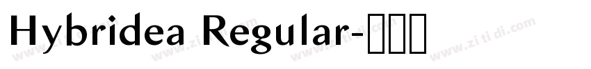 Hybridea Regular字体转换 Hybridea Regular字体转换